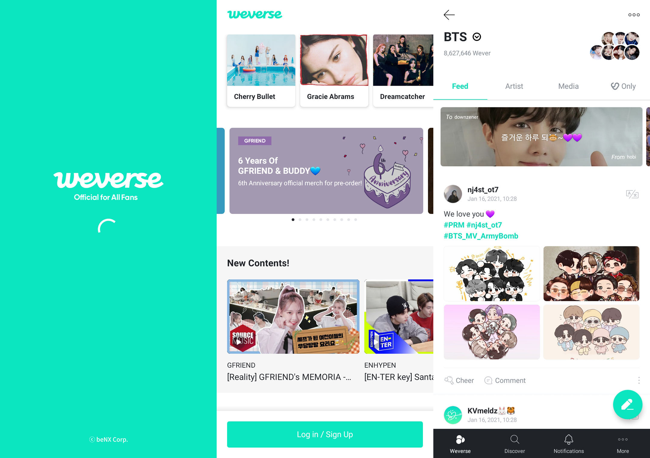 Weverse all versions on Android